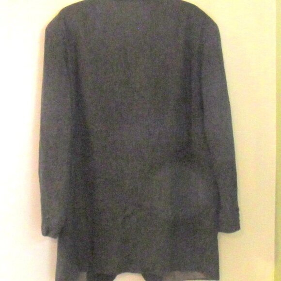 Hugo Boss Maks Wool and Linen Jacket, German Made, Size 54, Charcoal Gray, K215 - Picture 4 of 7